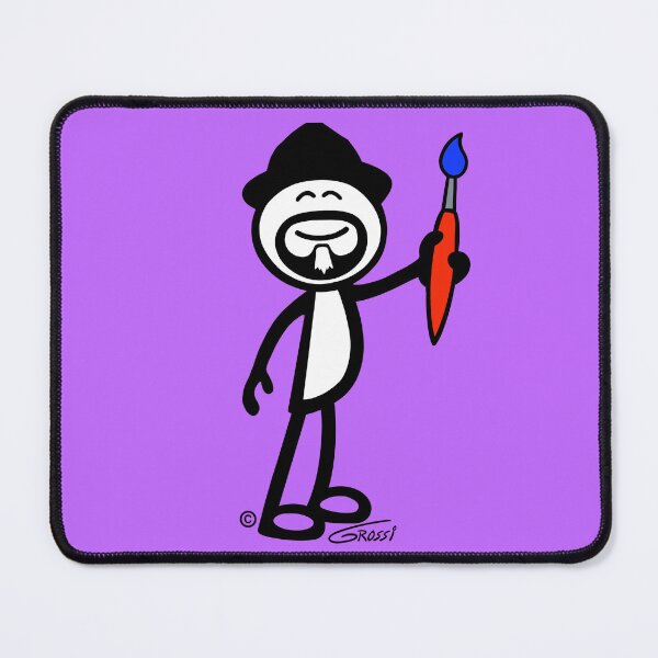 Item preview, GG Artist Stick Figure On A Light Purple Background  designed and sold by GDGCreations.