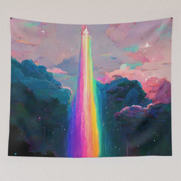 Item preview, Cool Rainbow Beam Tower designed and sold by MythicPrompts.