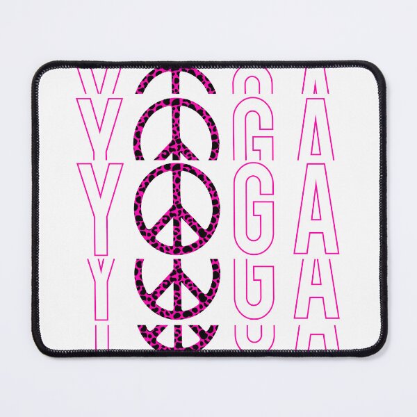 Item preview, Leopard yoga peace with pink skin-cute yoga pink leopard skin designed and sold by steven8899.