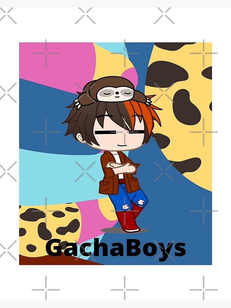 Cheerful Chibi Boy Singer Gacha Club. Oc friends forever Gacha life - Gacha  Club Dolls | Art Board Print