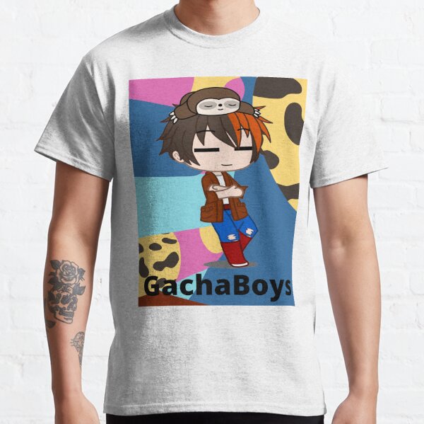 Gacha club boy with vintage background. Study box. Gacha Boy