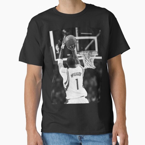 Vista previa del artículo con la obra «Tracy McGrady - Negro / Blanco», diseñado y vendido por AYA-Design.