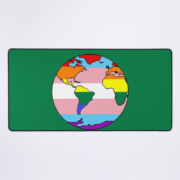 Item preview, Eco LGBTQ+ activist green climate campaigner rainbow flag designed and sold by incurablehippie.
