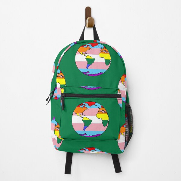 Item preview, Eco LGBTQ+ activist green climate campaigner rainbow flag designed and sold by incurablehippie.