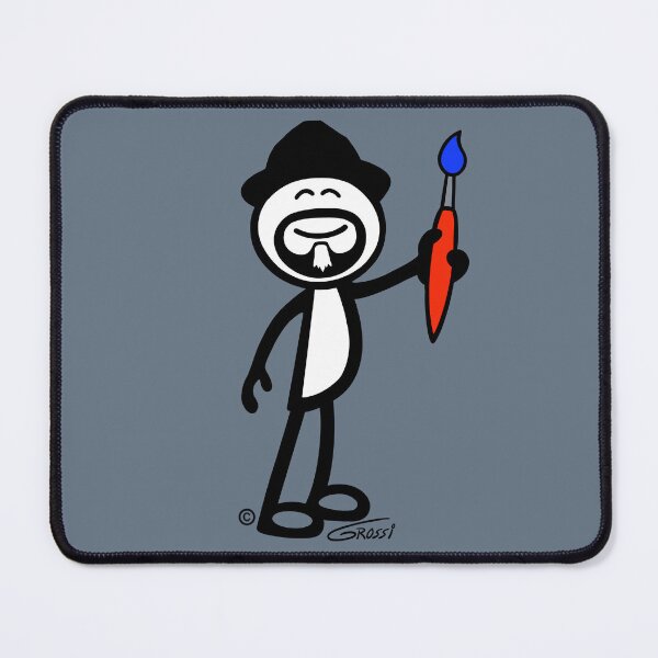 Item preview, GG Artist Stick Figure On A Grey Background  designed and sold by GDGCreations.