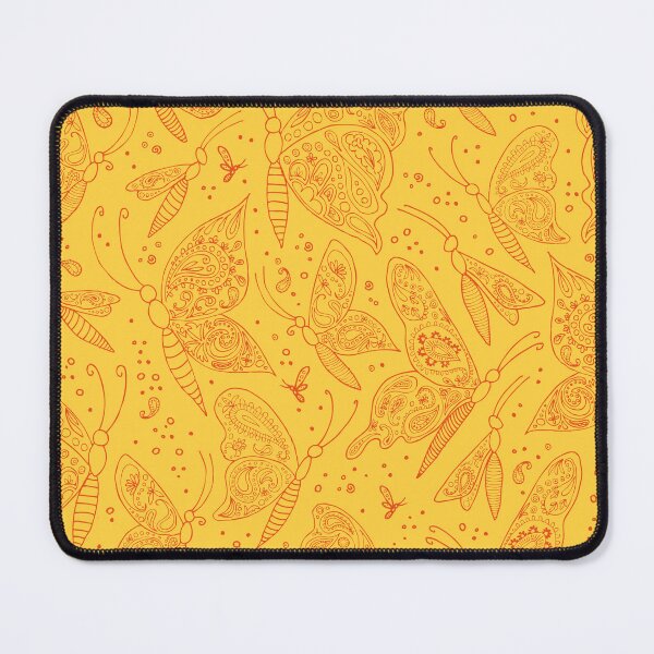 Item preview, Paisley butterflies yellow-orange designed and sold by kobyakov.