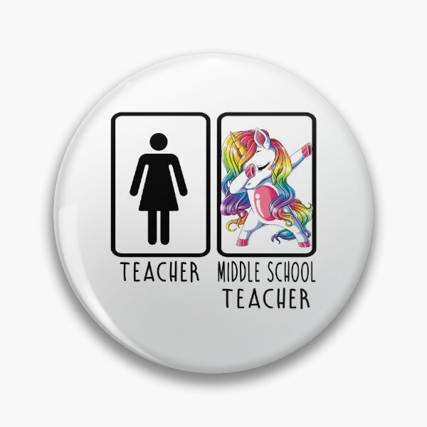 Artikelvorschau, Lustiges Einhorn, das Lehrer-Sekundarschullehrer zurück in die Schule tupft, erster Tag der Schulgeschenke entworfen und verkauft von StepnitzStore.