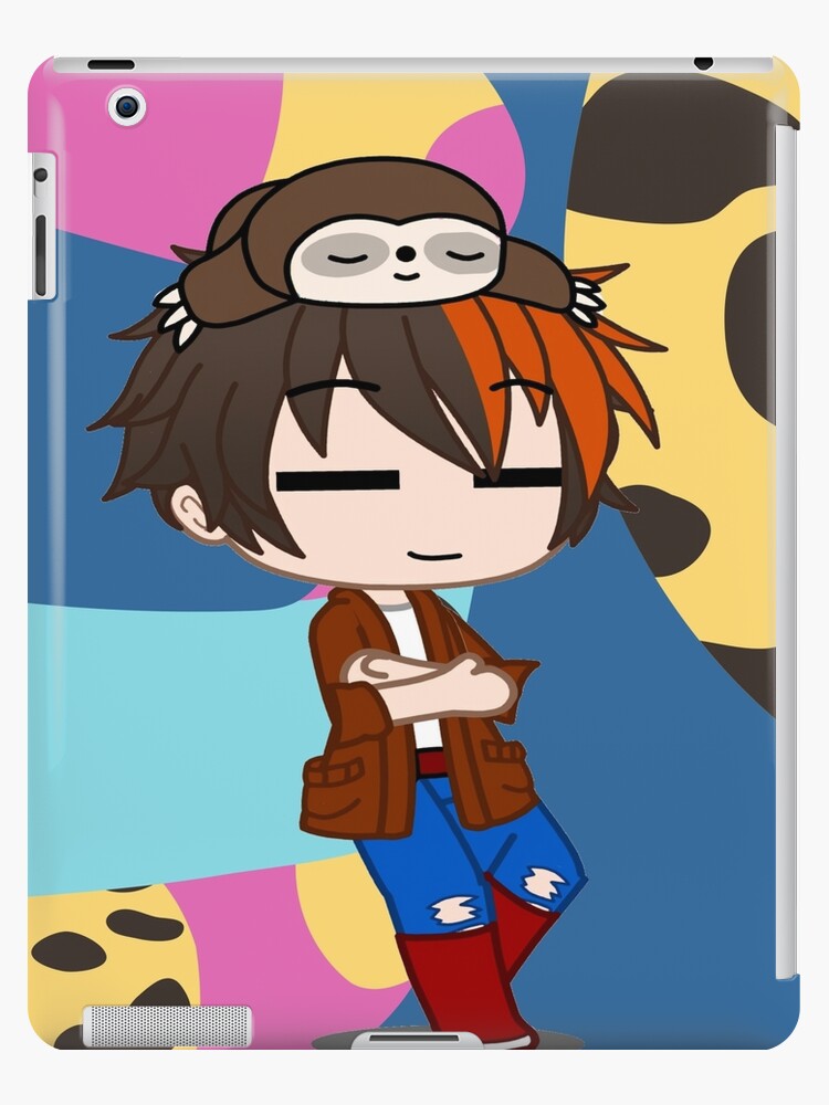 Gacha club boy with vintage background. Study box. Gacha Boy