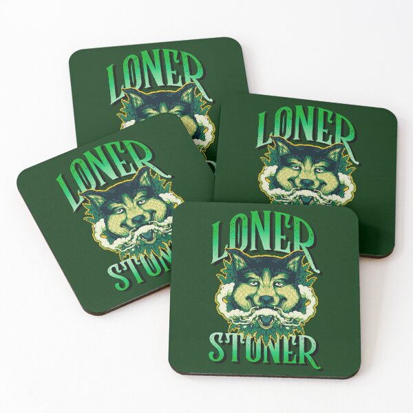 Item preview, Loner Stoner - Stoned Lone Wolf - 420 Weed Design designed and sold by YomeHayin.