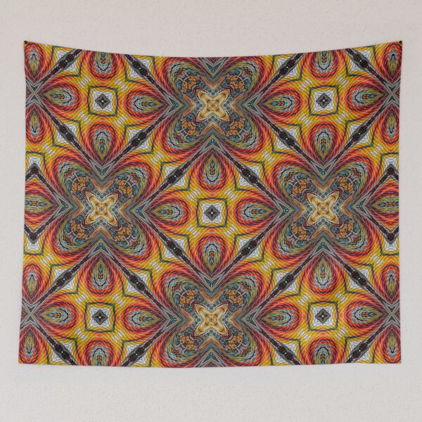 Item preview, Intertribal Orange Beadwork 2 designed and sold by Blue Cloud.