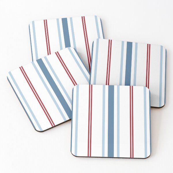 Item preview, Navy Blue, Red, & White Nautical Sailor Stripes designed and sold by newburyboutique.