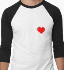 Paperclip heart Men's Baseball ¾ T-Shirt