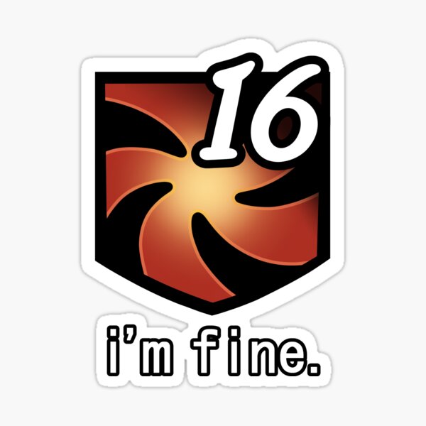 "I'm Fine" Vuln Stacks [FFXIV] Sticker