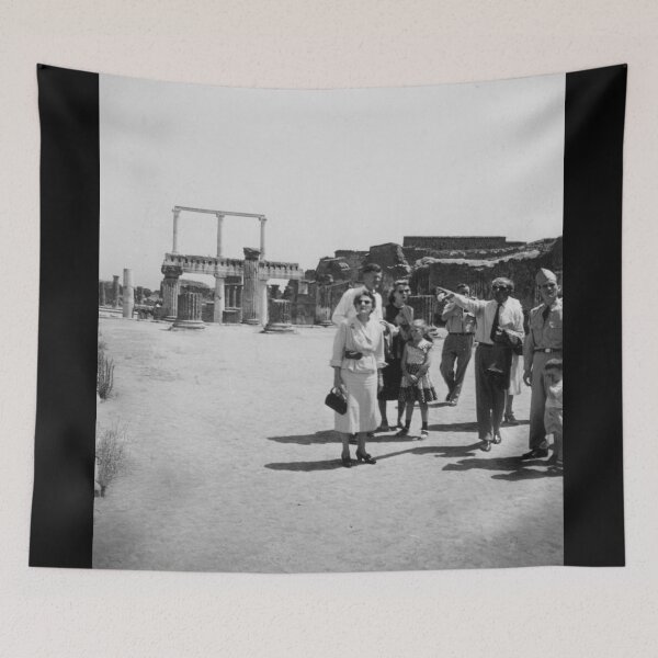 Item preview, Vintage Tourists in Pompeii, Italy designed and sold by BGPickers.