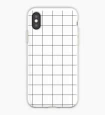 White Grid iPhone Case