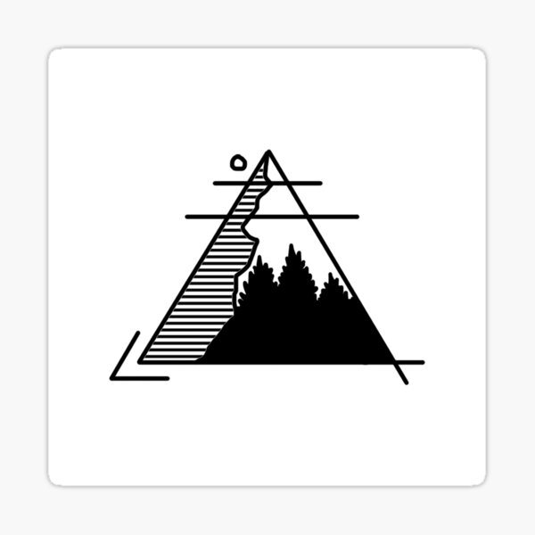 Triangle Mountain Sticker