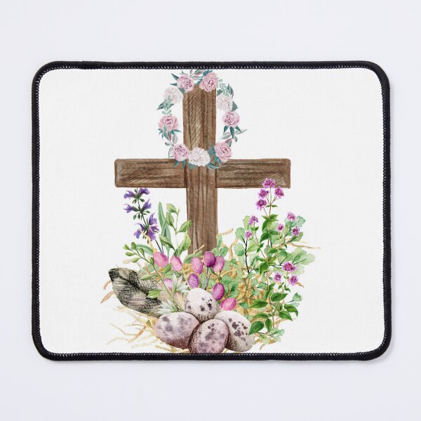 Item preview, Watercolor Floral Wooden Cross  designed and sold by silviaol.
