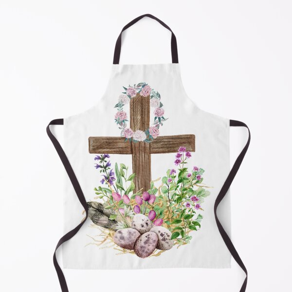 Item preview, Watercolor Floral Wooden Cross designed and sold by silviaol.
