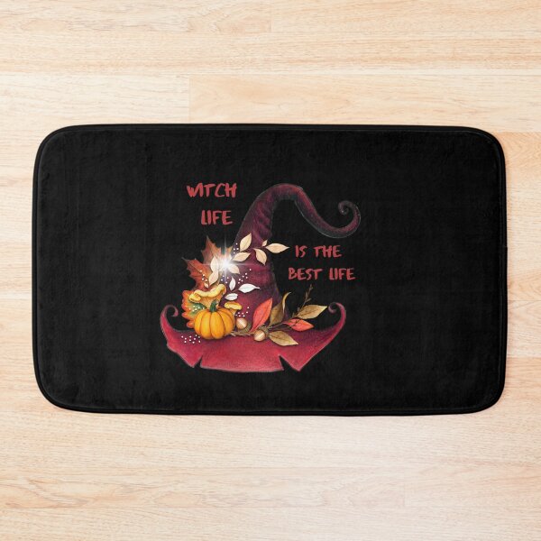 Item preview, Witch Life Is The Best Life w/red witch hat designed and sold by Edenglow Prints & Peculiars.