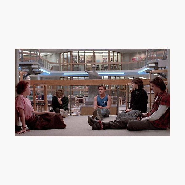Item preview, breakfast club library scene  designed and sold by Mack Merenda.