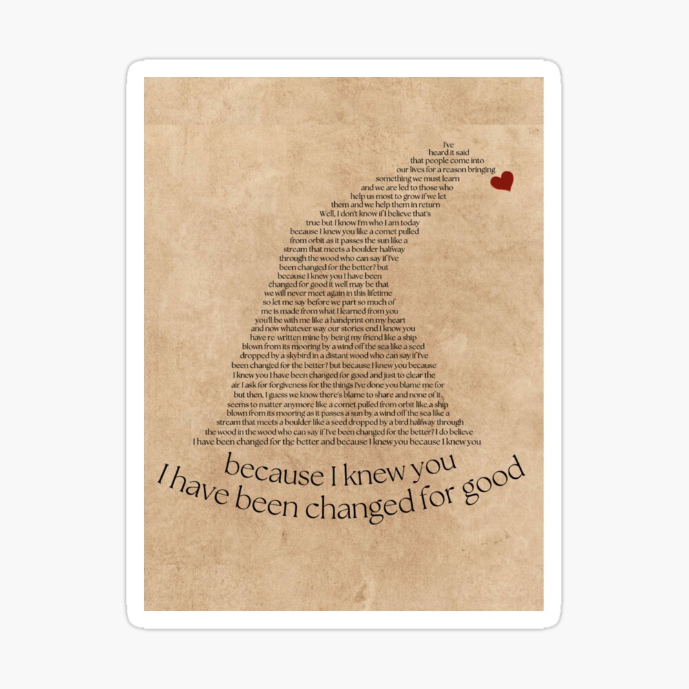 For Good Lyrics Wicked 