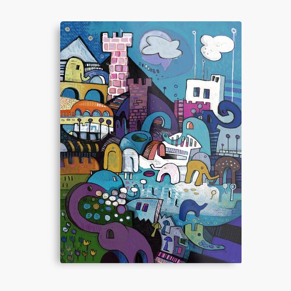 My Elephant Has A Room Metal Print