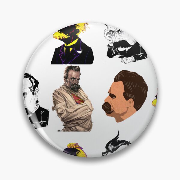 Item preview, sticker pack  Friedrich Nietzsche  designed and sold by deztees.