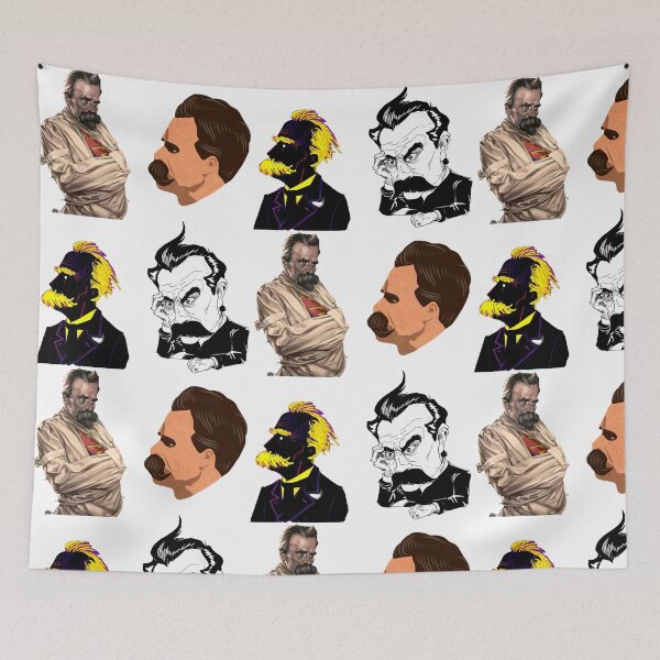 Item preview, sticker pack  Friedrich Nietzsche  designed and sold by deztees.