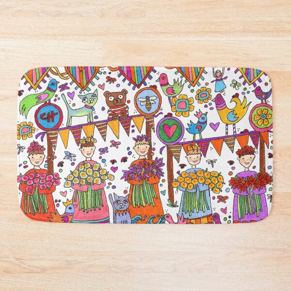Item preview, Funny Pages Flower Girls designed and sold by Cheryl Houston Art.