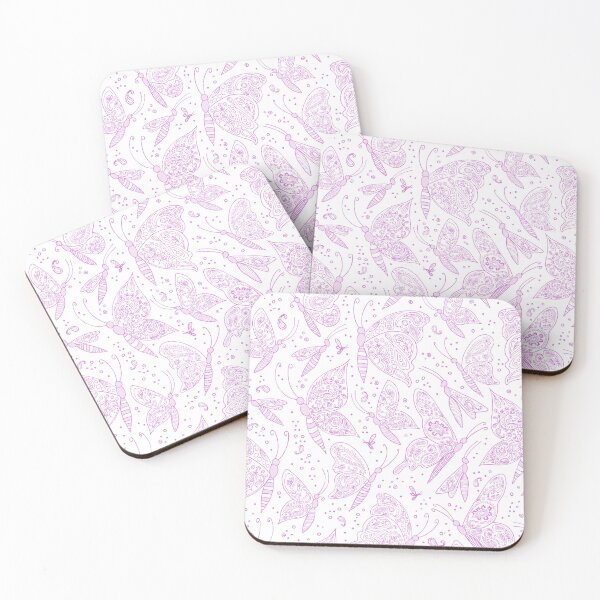 Item preview, Paisley butterflies white-pink designed and sold by kobyakov.