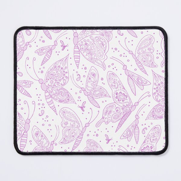 Item preview, Paisley butterflies white-pink designed and sold by kobyakov.
