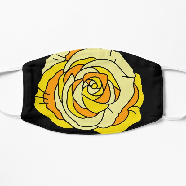 Yellow Rose Flat Mask