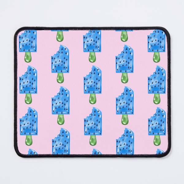 Item preview, Blue Watermelon Popsicle With Pink Background designed and sold by missmann.