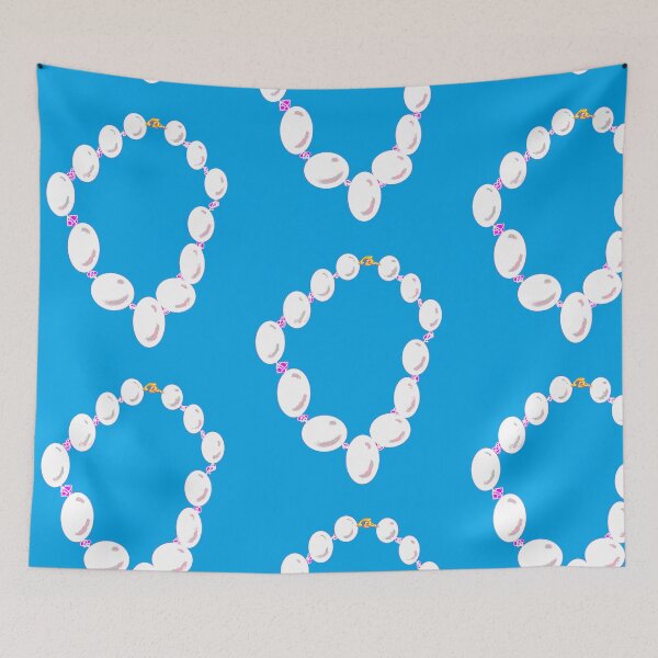 Item preview, Pearls with blue background designed and sold by judy snyder.