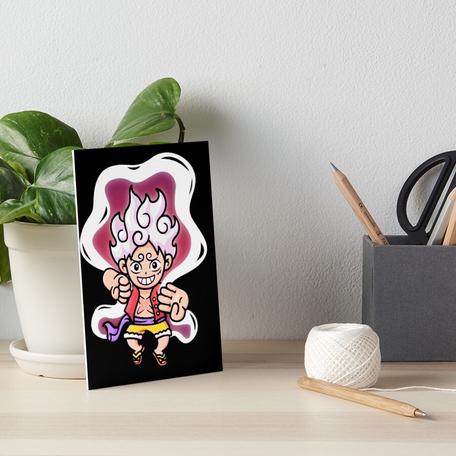 Anime Monkey D Luffy Gear 5 Art Board Print for Sale by Bims13