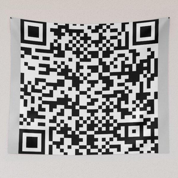 Item preview, Rickroll Qr Code Pattern designed and sold by brendanre.