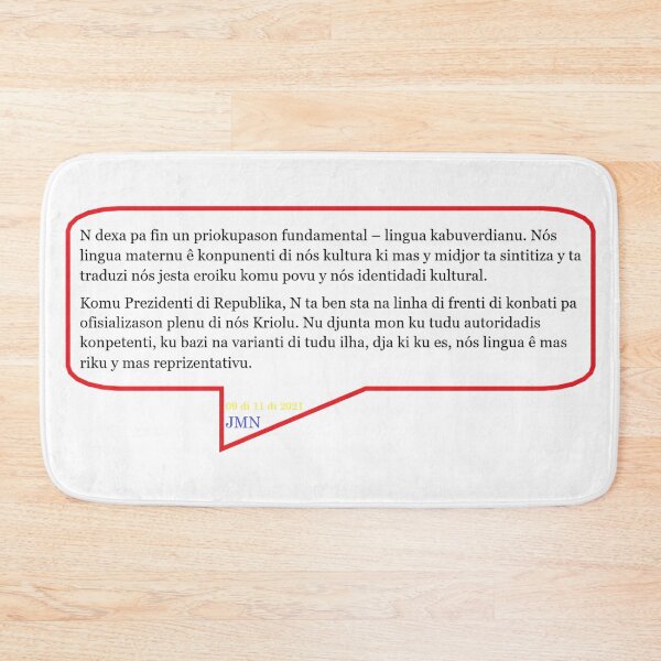 Item preview, Lingua Kabuverdianu - Quote designed and sold by SkolaNobu.