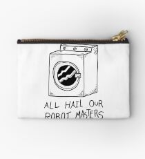 All hail our robot masters - washing mashine Studio Pouch