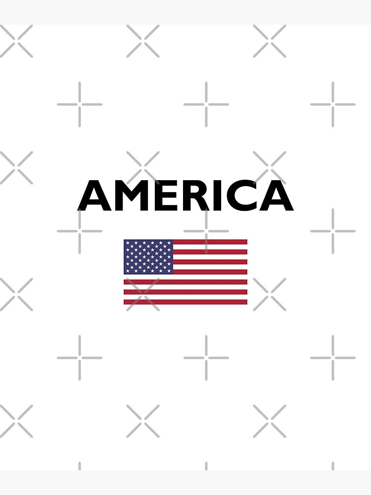 "America USA American Flag LightColor" Poster for Sale by
