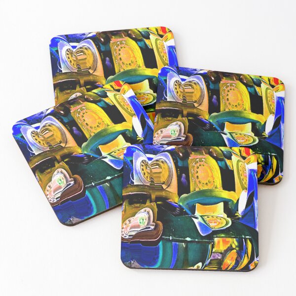 Item preview, Vintage retro rotary phones abstract by Iritof designed and sold by iritof.