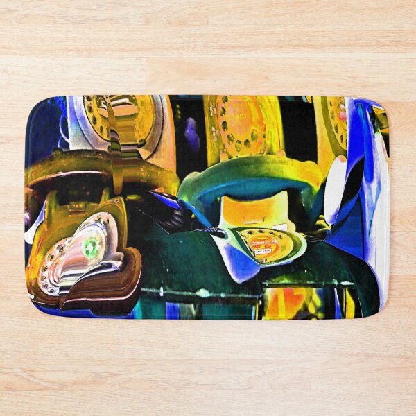 Item preview, Vintage retro rotary phones abstract by Iritof designed and sold by iritof.