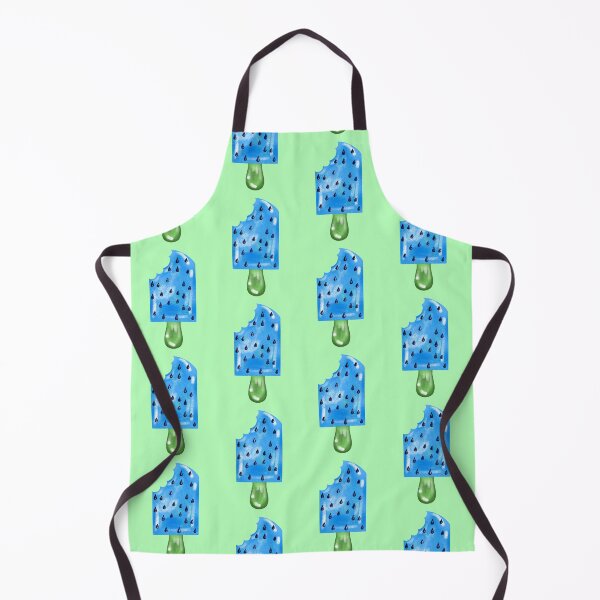 Item preview, Blue Watermelon Popsicle With Green Background designed and sold by missmann.