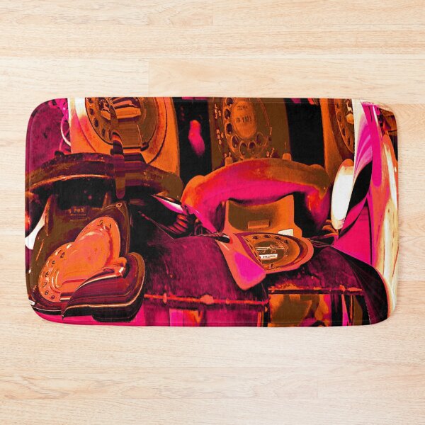 Item preview, Vintage retro rotary phones abstract by Iritof designed and sold by iritof.