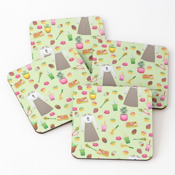 Item preview, Makoto Kino Tiled Pattern (Green) designed and sold by Zia Frazier.