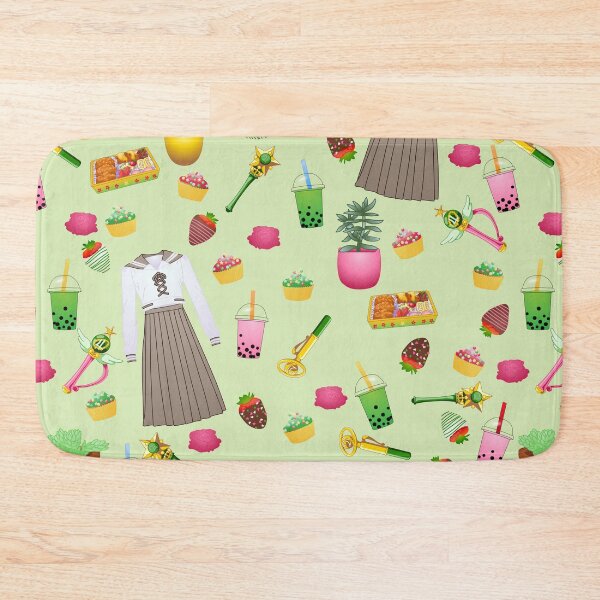 Item preview, Makoto Kino Tiled Pattern (Green) designed and sold by Zia Frazier.