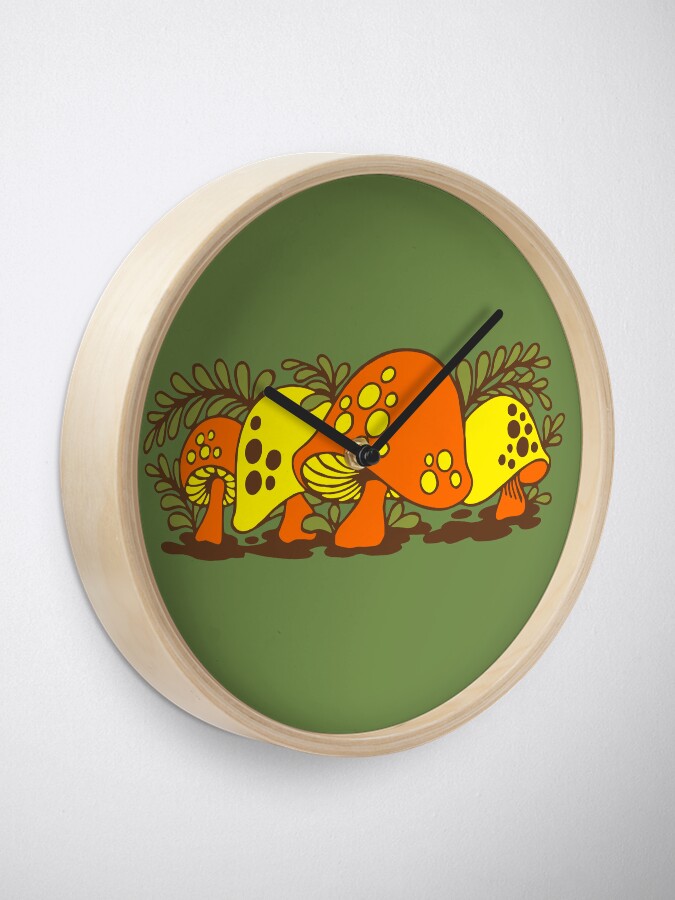 Working hot Merry Mushroom Clock