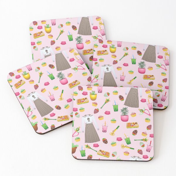 Item preview, Makoto Kino Tiled Pattern (Pink) designed and sold by Zia Frazier.