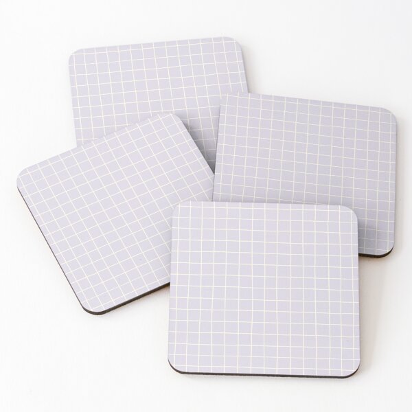 Item preview, checks lavender grey designed and sold by ofbutterflies.