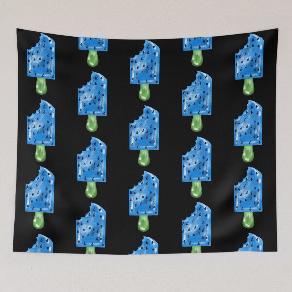 Item preview, Blue Watermelon Popsicle With Black Background  designed and sold by missmann.