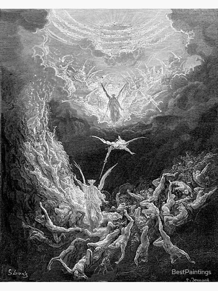 Satan, The Fallen Angel: Gustave Dore: Archival Quality Print